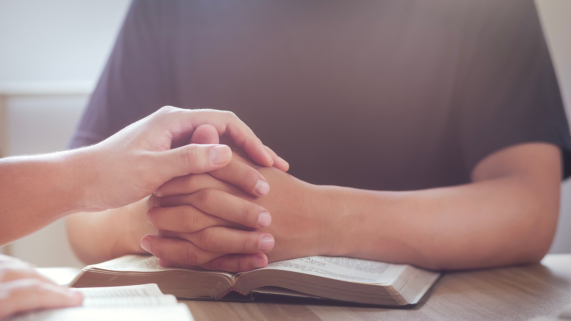 Read the Bible in private devotional time together, keeping God at the center of your life.